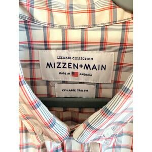 Mizzen + Main Plaid Button Down short sleeve shirt XXL